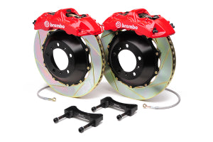 Brembo GT 6 Piston Front Slotted Rotors Red BBK