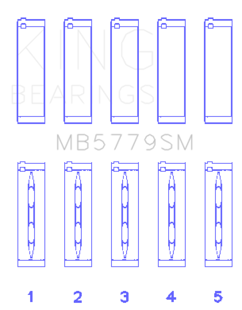 King (Size 0.25) Main Bearing Set