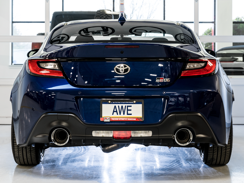 AWE Track Edition Cat-Back Exhaust- Chrome Silver Tips