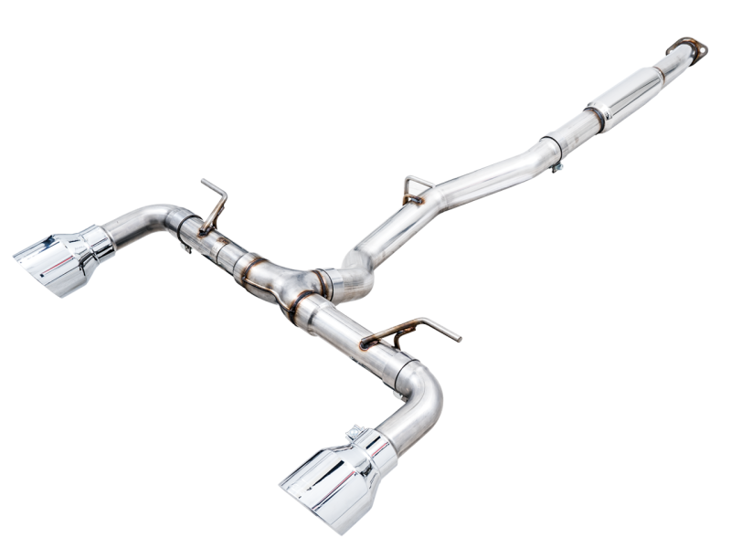 AWE Track Edition Cat-Back Exhaust- Chrome Silver Tips