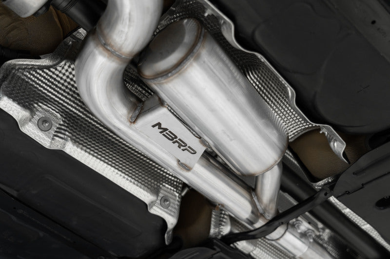 MBRP 3in Cat-Back Quad Rear w/ Carbon Fiber Tips Valve Delete Exhaust