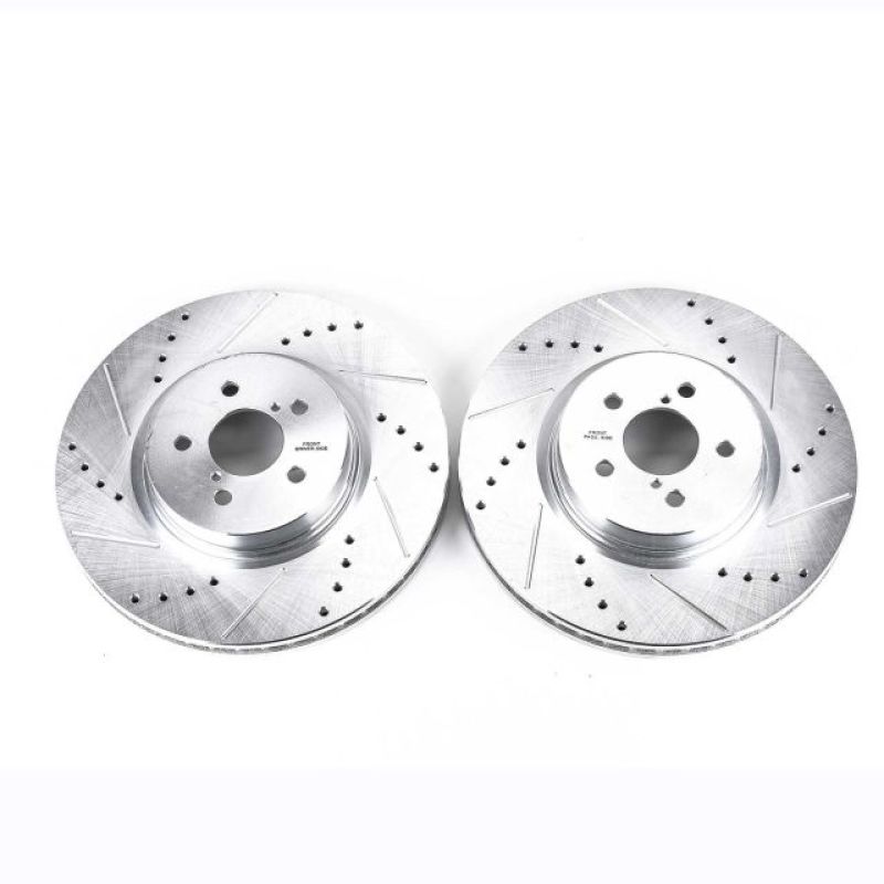 Power Stop 14-18 Subaru Forester Front Evolution Drilled & Slotted Rotors - Pair