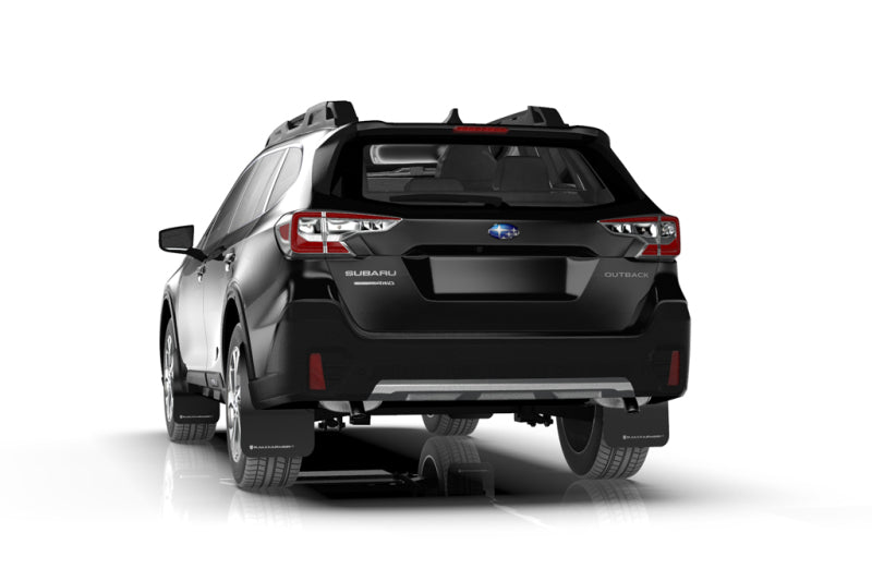 Rally Armor 20-22 Subaru Outback White UR Mud Flap w/ Black Logo