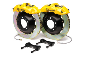 Brembo GT 6 Piston Front Slotted Rotors Yellow BBK