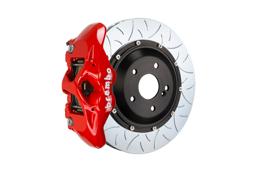 Brembo GT Systems Monobloc 4 Piston 345mm Type 3 Slotted Red