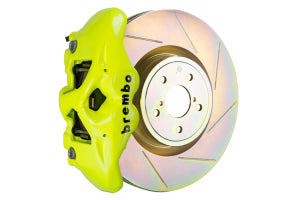 Brembo GT System Monobloc 4 Piston 326mm Slotted Front Fluorescent Yellow