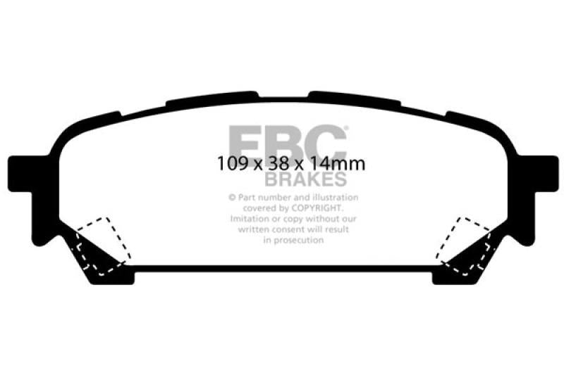 EBC 03-05 Subaru Impreza 2.0 Turbo WRX Bluestuff Rear Brake Pads