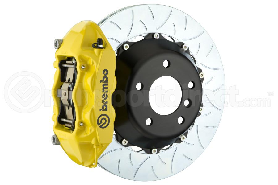Brembo GT-R Systems 4 Piston Rear Big Brake Kit Yellow Slotted Rotors