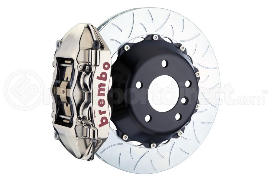 Brembo GT-R Systems 4 Piston Rear Big Brake Kit Nickel Plated Slotted Rotors