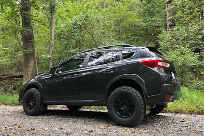 Rally Armor 18 22 Subaru Crosstrek Lift AT Black UR Mud Flap w Silver