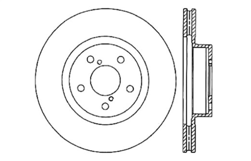 StopTech Drilled Sport Brake Rotor - Right
