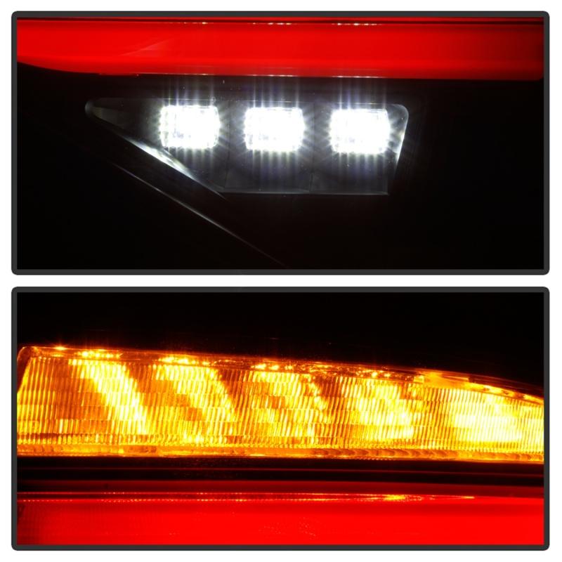 Spyder 08-14 Subara Impreza WRX Hatchback LED Tail Lights Seq Signal Blk Smoke ALT-YD-SI085D-SEQ-BSM