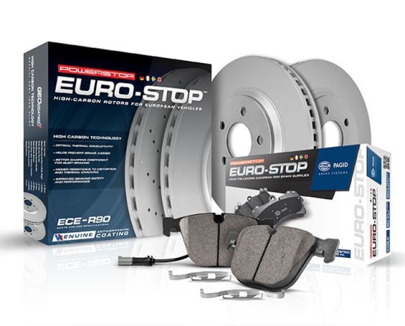 Power Stop 2019 Audi A3 Quattro Rear Euro-Stop Brake Kit