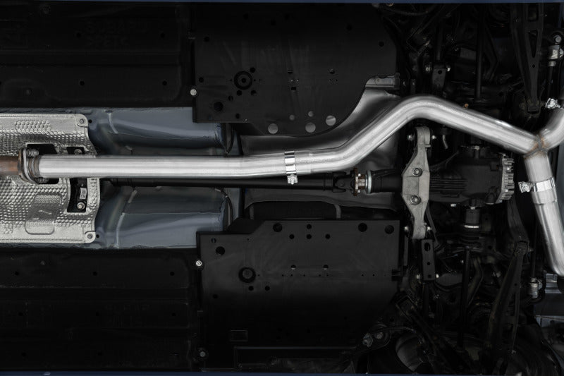 MBRP 3in Cat-Back Dual Split Rear Quad Carbon Fiber Tips Street Profile Exhaust