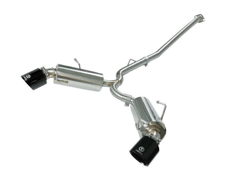 aFe Takeda Exhaust Axle-Back 304SS Black Dual Tips Exhaust