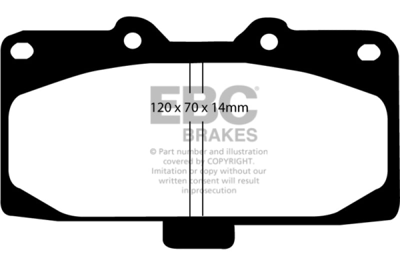 EBC 02-04 Mercedes-Benz C32 AMG (W203) 3.2 Supercharged Ultimax2 Front Brake Pads