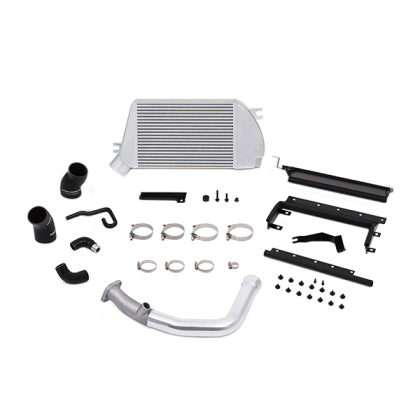 Mishimoto Top Mount Intercooler Kit Silver w/Polished Charge Pipe