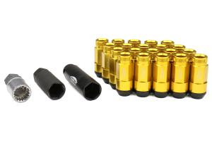 KICS Leggdura Racing Shell Type Lug Nut Set 53mm Open-End Look 12X1.25