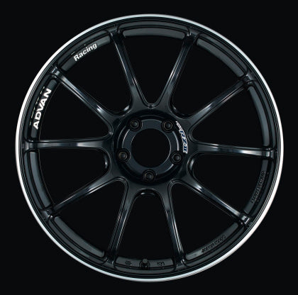 Advan RZII 18x9.5 +45 5-100 Racing Gloss Black Wheel