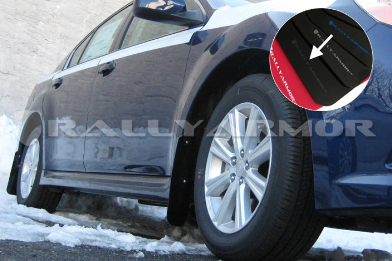 Rally Armor 10-14 Subaru Legacy Black UR Mud Flap w/ Grey Logo
