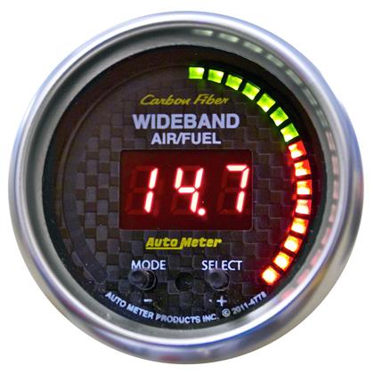Autometer Carbon Fiber Wideband Air/Fuel Ratio Digital Gauge 52mm