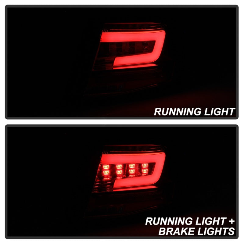 Spyder 08-11 Subaru Impreza WRX 4DR LED Tail Lights - Red Clear ALT-YD-SI084D-LED-RC