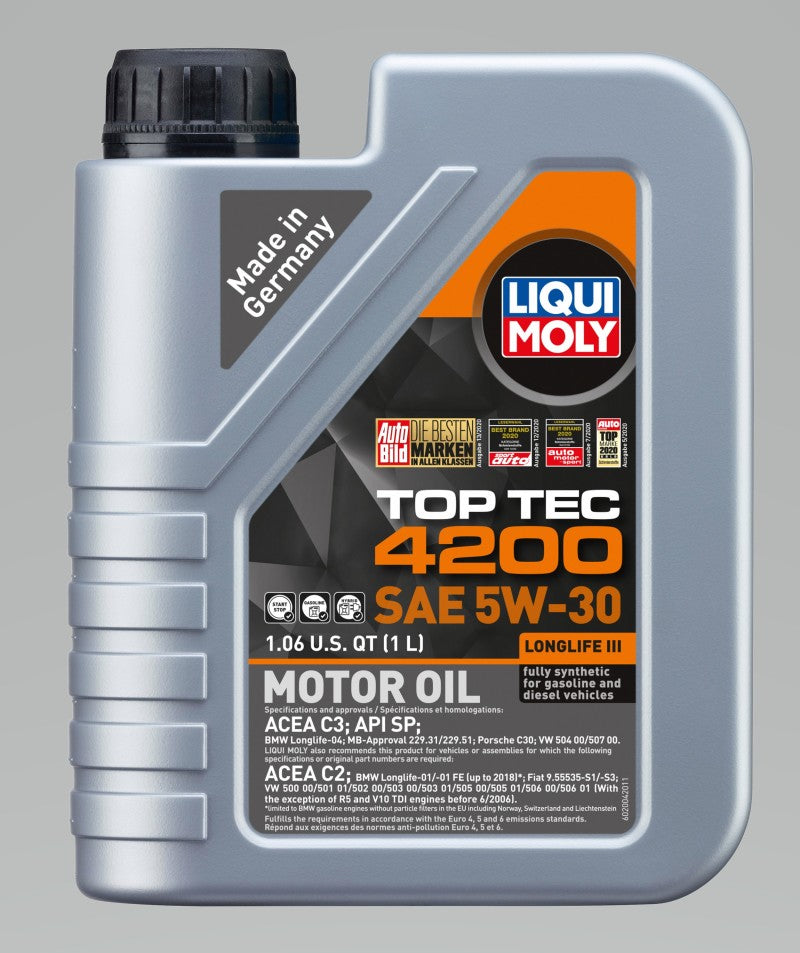 LIQUI MOLY 1L Top Tec 4200 Motor Oil 5W30 - Single