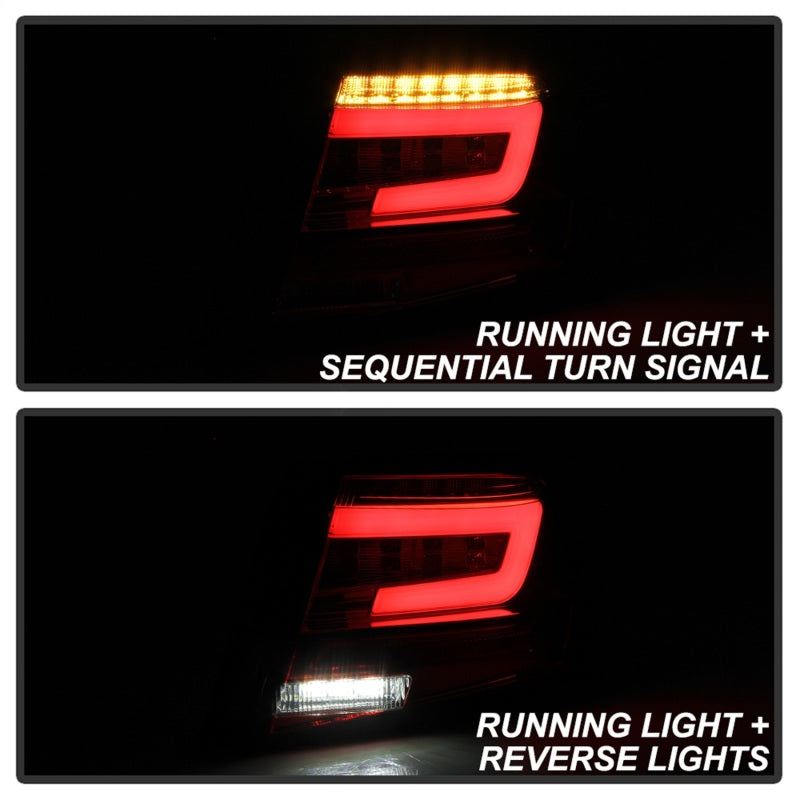Spyder 08-11 Subaru Impreza WRX 4DR LED Tail Lights - Red Clear ALT-YD-SI084D-LED-RC