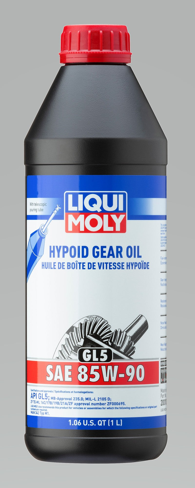 LIQUI MOLY 1L Hypoid Gear Oil (GL5) SAE 85W90 - Single