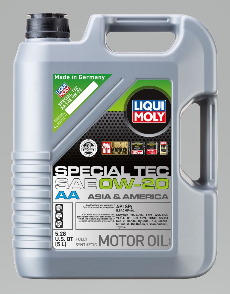 LIQUI MOLY 5L Special Tec AA Motor Oil 0W20 - Single