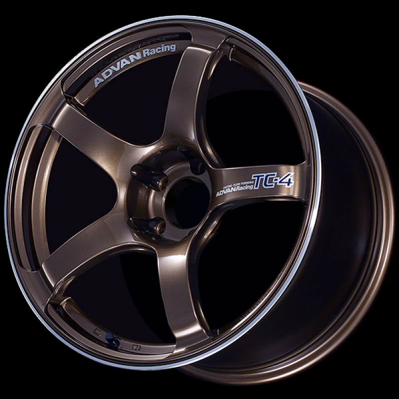 Advan TC4 18x9.5 +45 5-100 Racing Umber Bronze & Ring Wheel