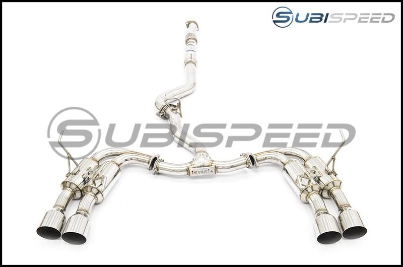 Invidia R400 Single Layer Quad Stainless Steel Tip Cat-Back Exhaust